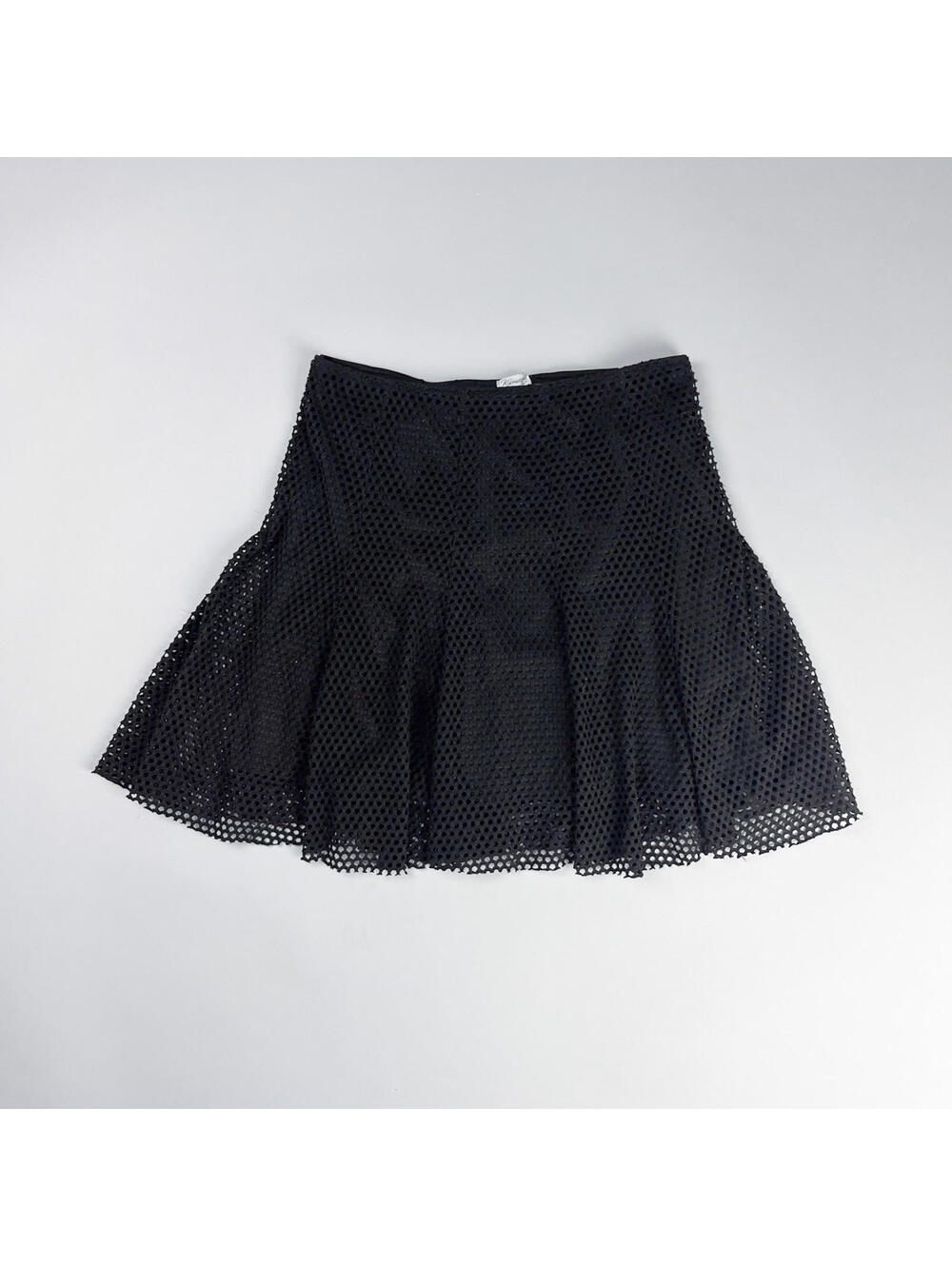 Mesh Skater Skirt | Y2K Black Mini Skirt